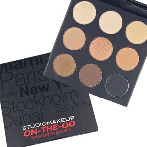 StudioMakeup On The Go Eyeshadow Palette Warm Up 9 Shades 0.45 oz New